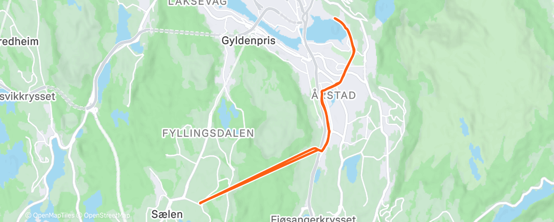 Peta aktivitas, Morning Run