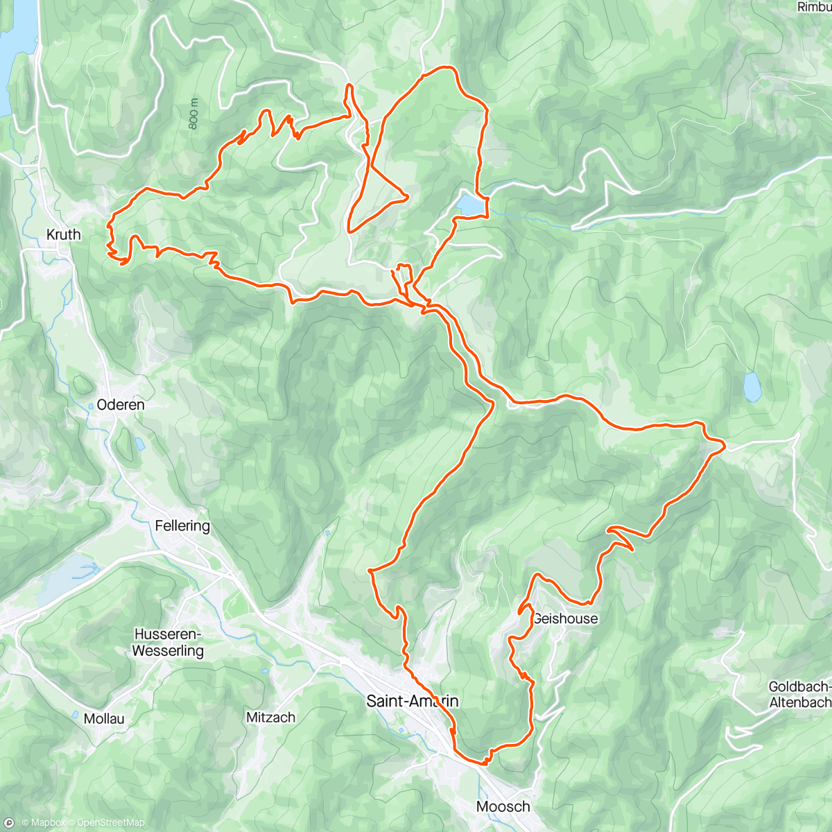 Mapa da atividade, Trail du Grand Ballon 🎈 💙💛