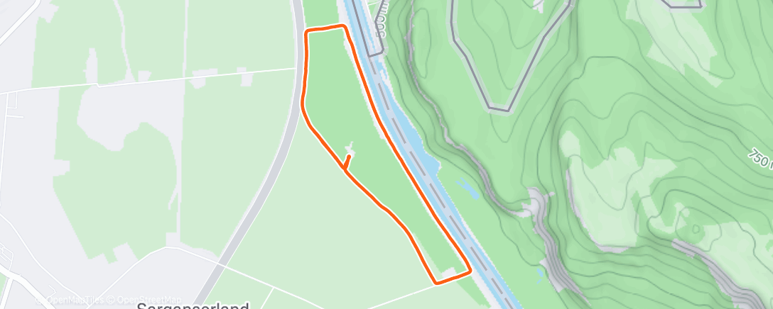 Карта физической активности (Spaziergang am Nachmittag)