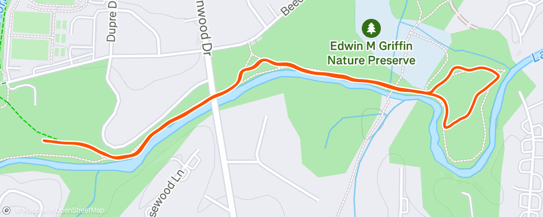 Map of the activity, Morning Walk