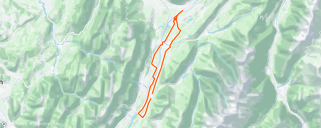Map of the activity, Sortie vélo le matin