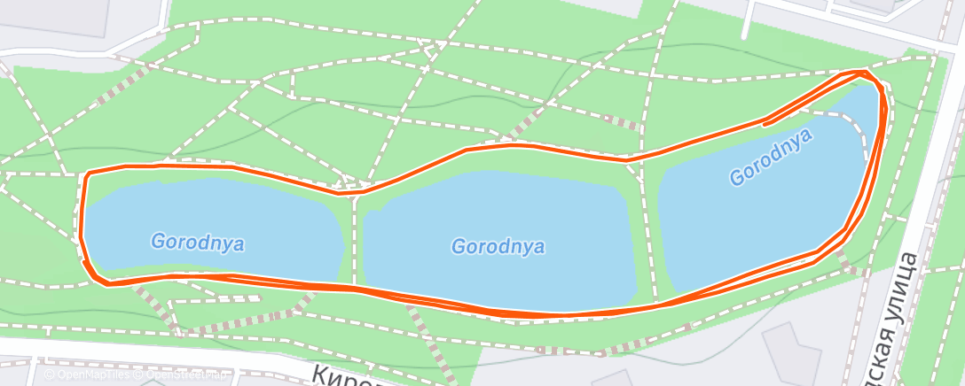 Map of the activity, Lunch Run