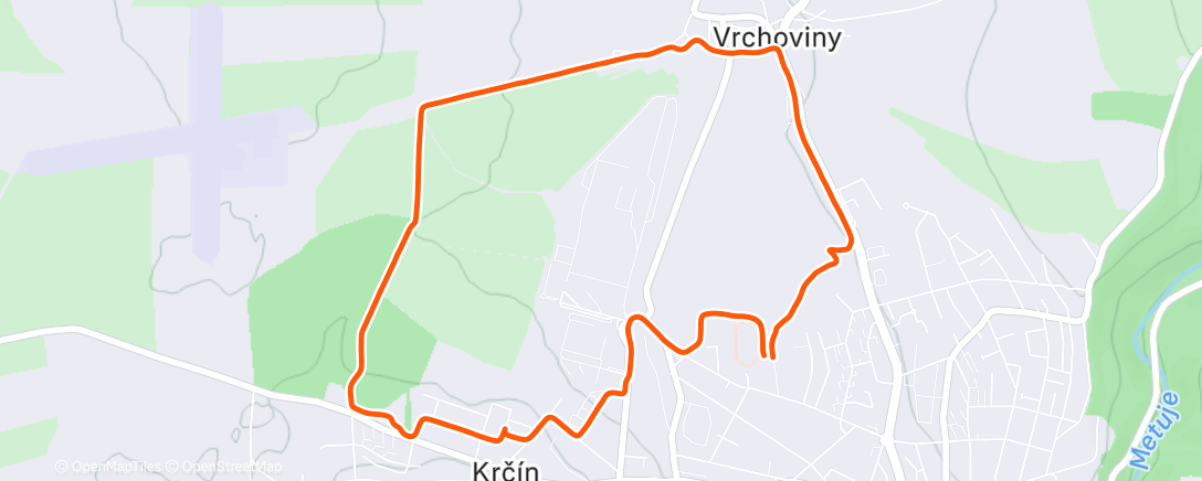 Map of the activity, Morning Walk