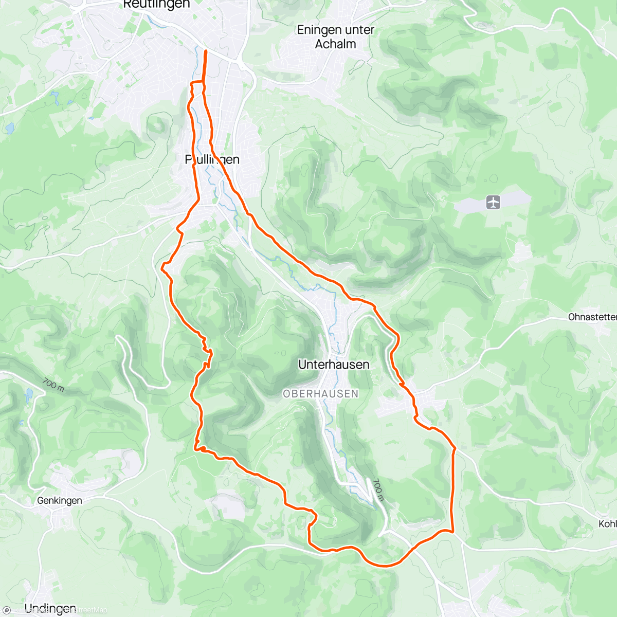 Map of the activity, RT - Engstingen