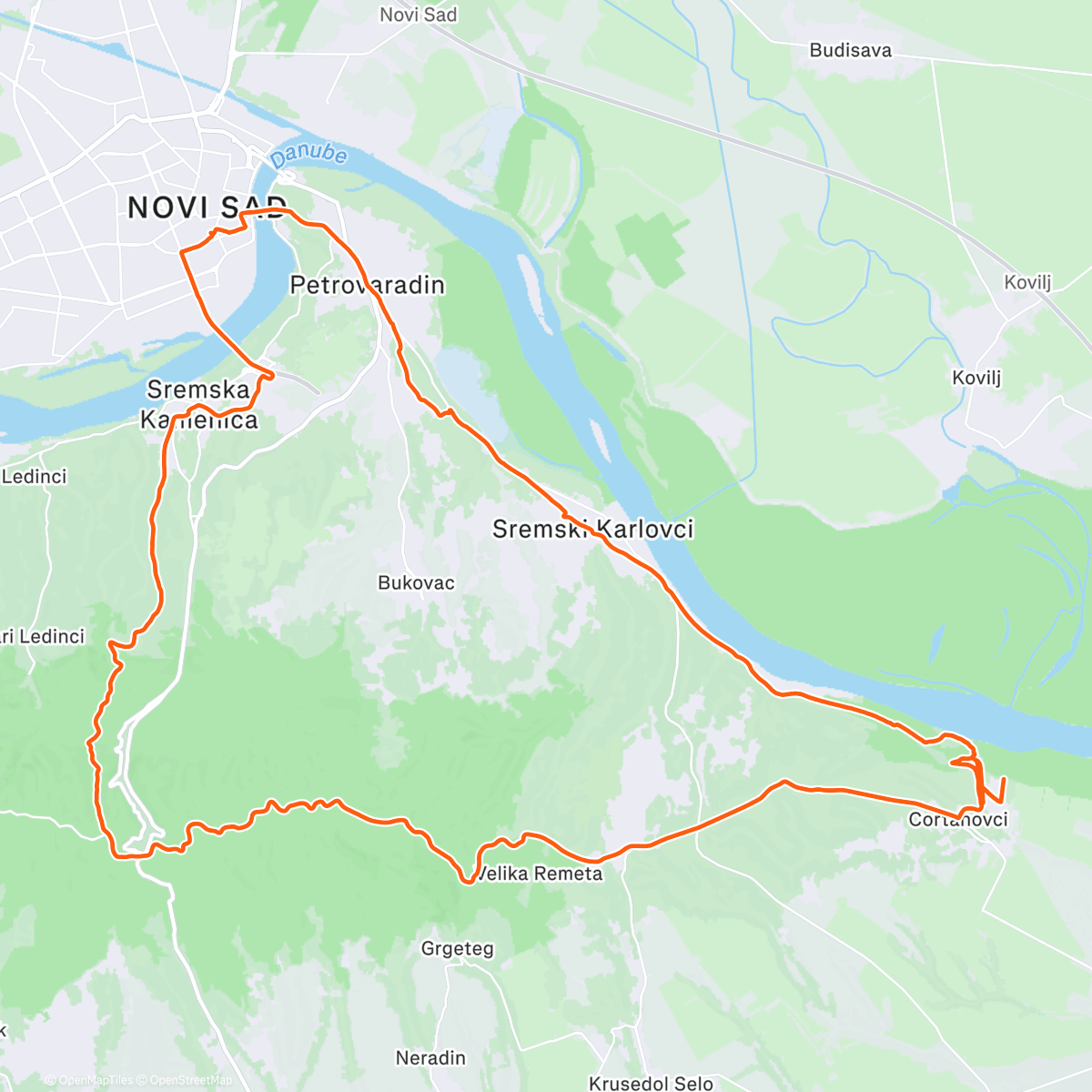 Map of the activity, Туннель Чортановци