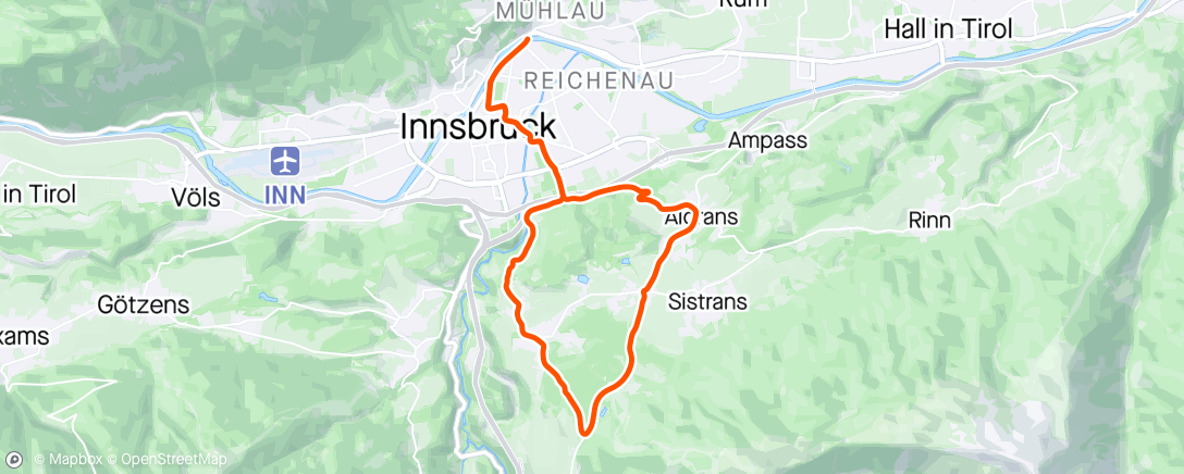 Mapa da atividade, Zwift - Elevate and Escalate on Legends and Lava in Innsbruck