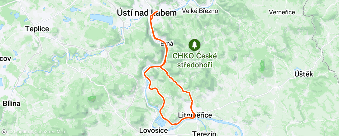 Map of the activity, Afternoon Gravel Ride