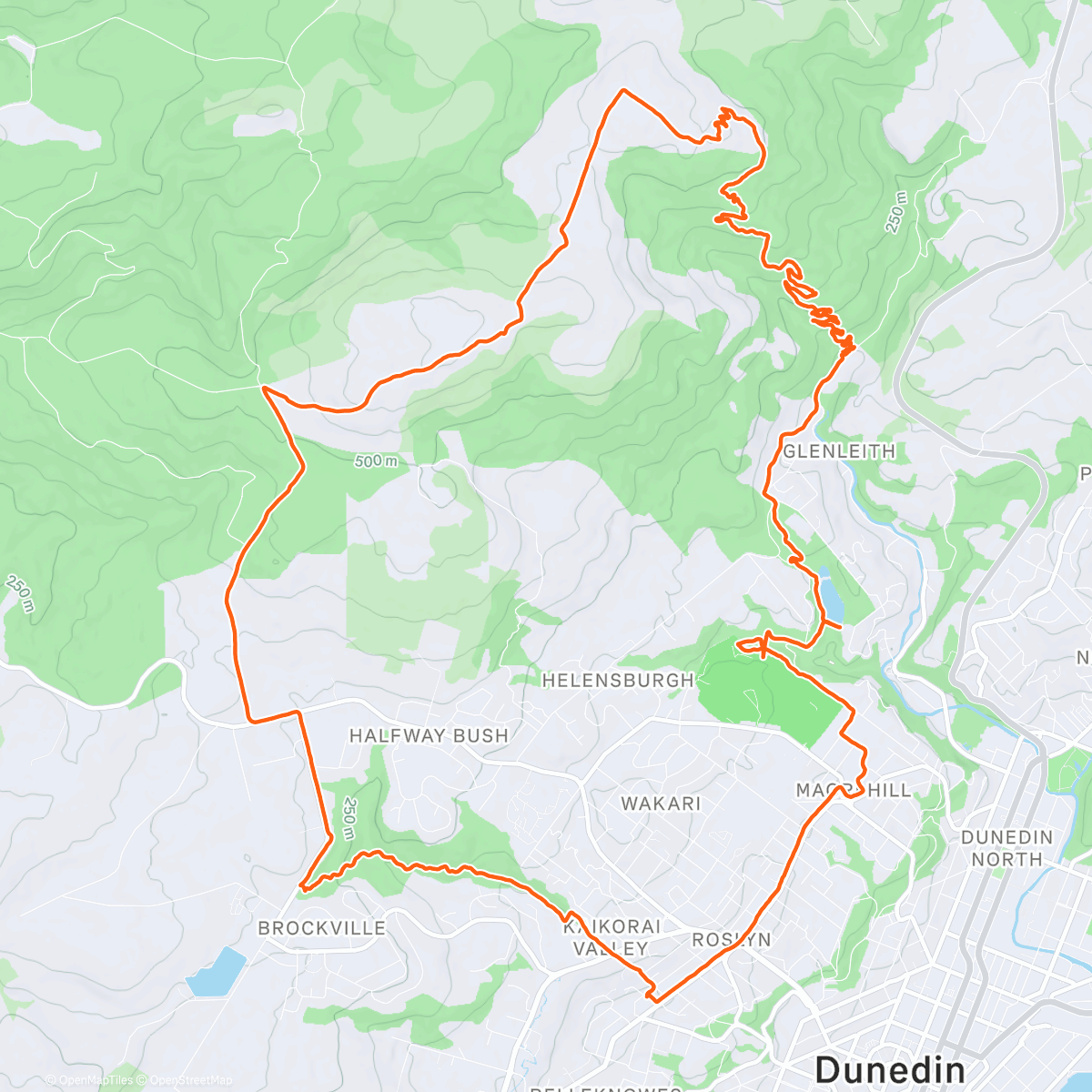 Map of the activity, march of the gingerbread