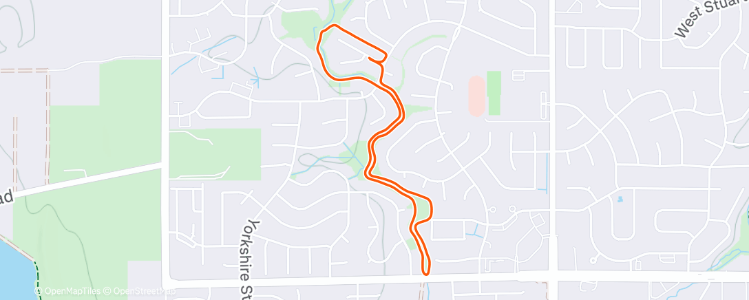 Карта физической активности (Morning Run)