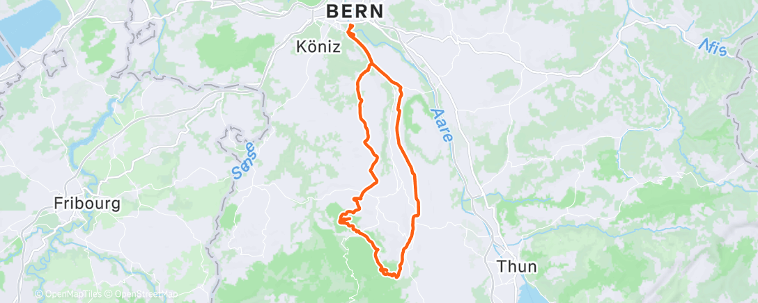 Map of the activity, última sortida en bici de l'any