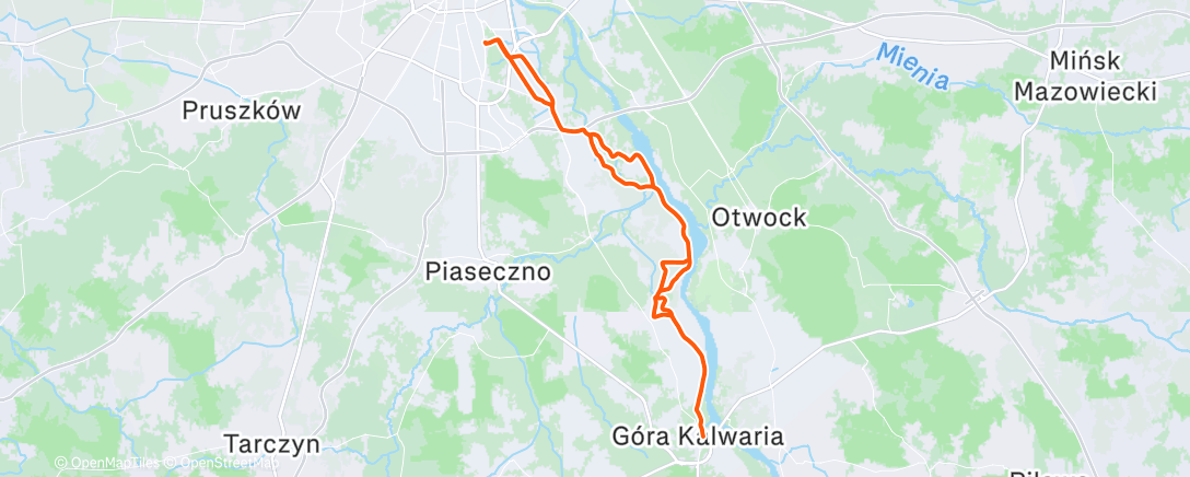 Map of the activity, Morning Ride