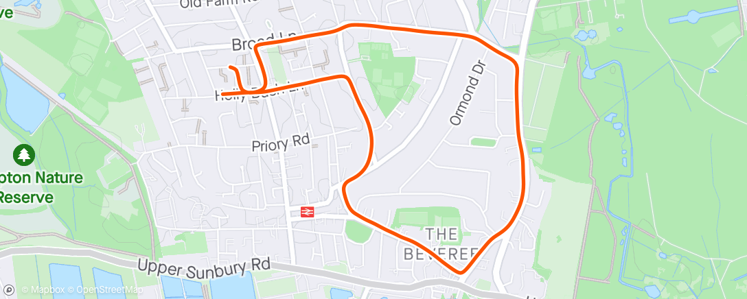 Kaart van de activiteit “Easy 5km - Run 365 Marathon Plan”