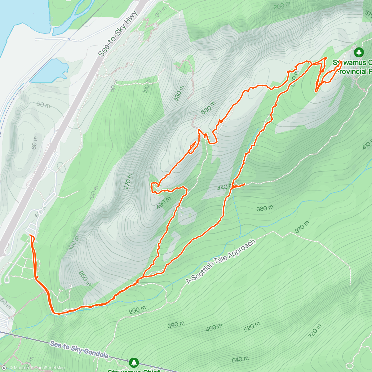 Karte der Aktivität „Chief Peaks Trifecta 🇨🇦 Squamish”
