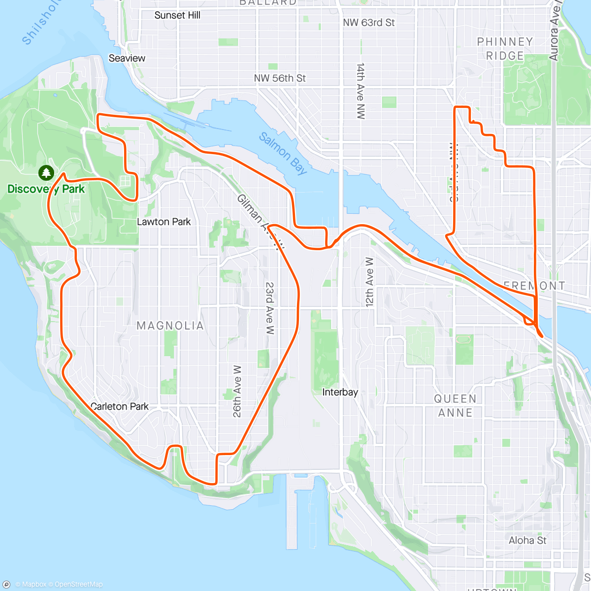 Map of the activity, Solo Magnolia Monday