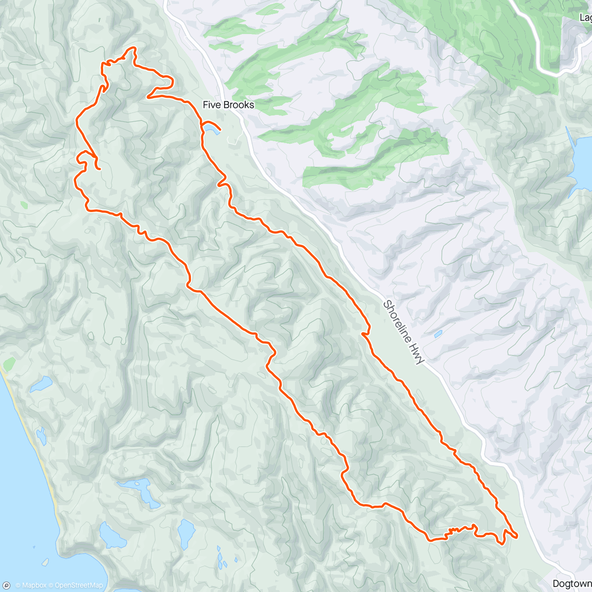 Mapa de la actividad (Morning Trail Run with MB!)