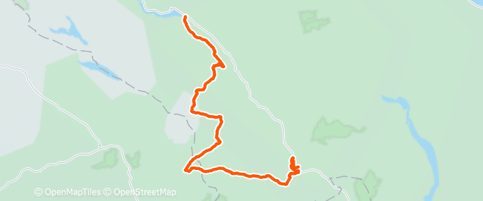 Route map of Sør-Aurdal to Fagernes