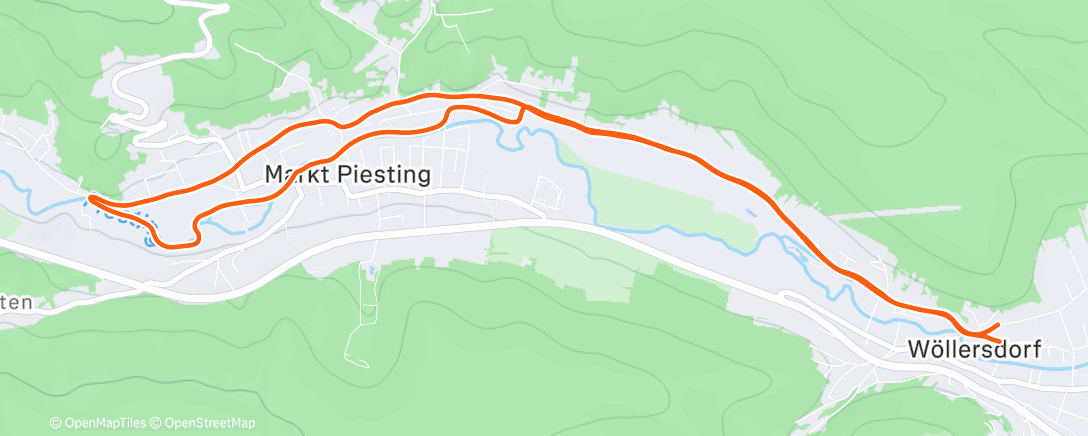 Map of the activity, Abendlauf