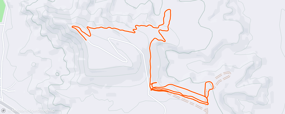 Map of the activity, The Dubois Downhill