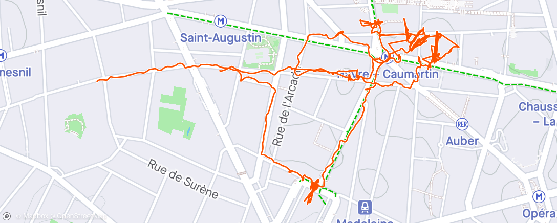 Map of the activity, Paris og det