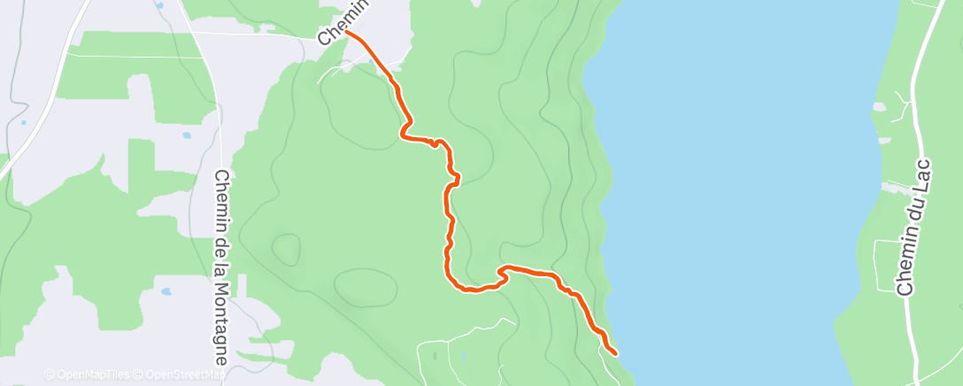 Map of the activity, First snow!