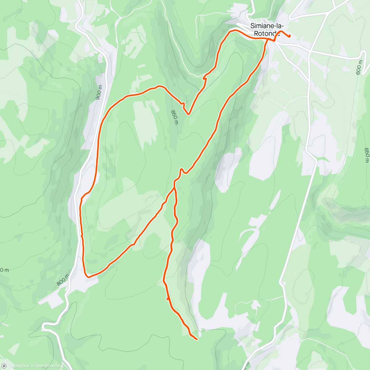 Map of the activity, Tour de l espérron