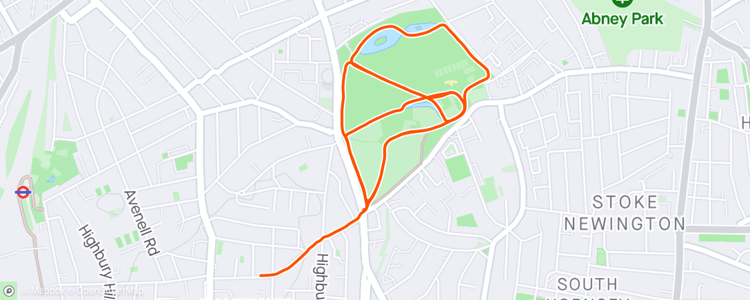 Map of the activity, Post work sweat