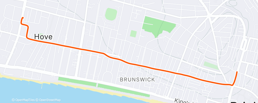 Map of the activity, Afternoon Ride