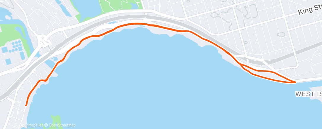 Map of the activity, Morning Run