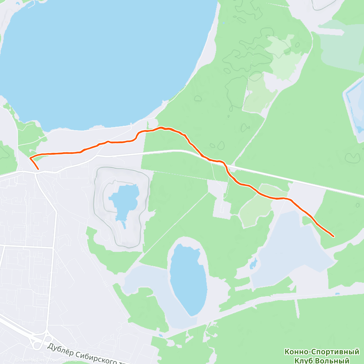 Map of the activity, Morning Nordic Ski