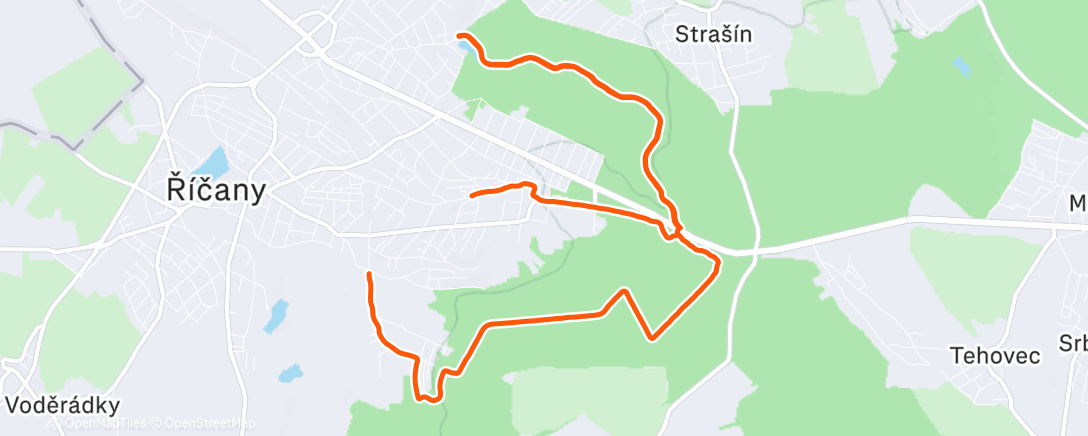 Map of the activity, Zase kořen s Archiem 🐕 #91