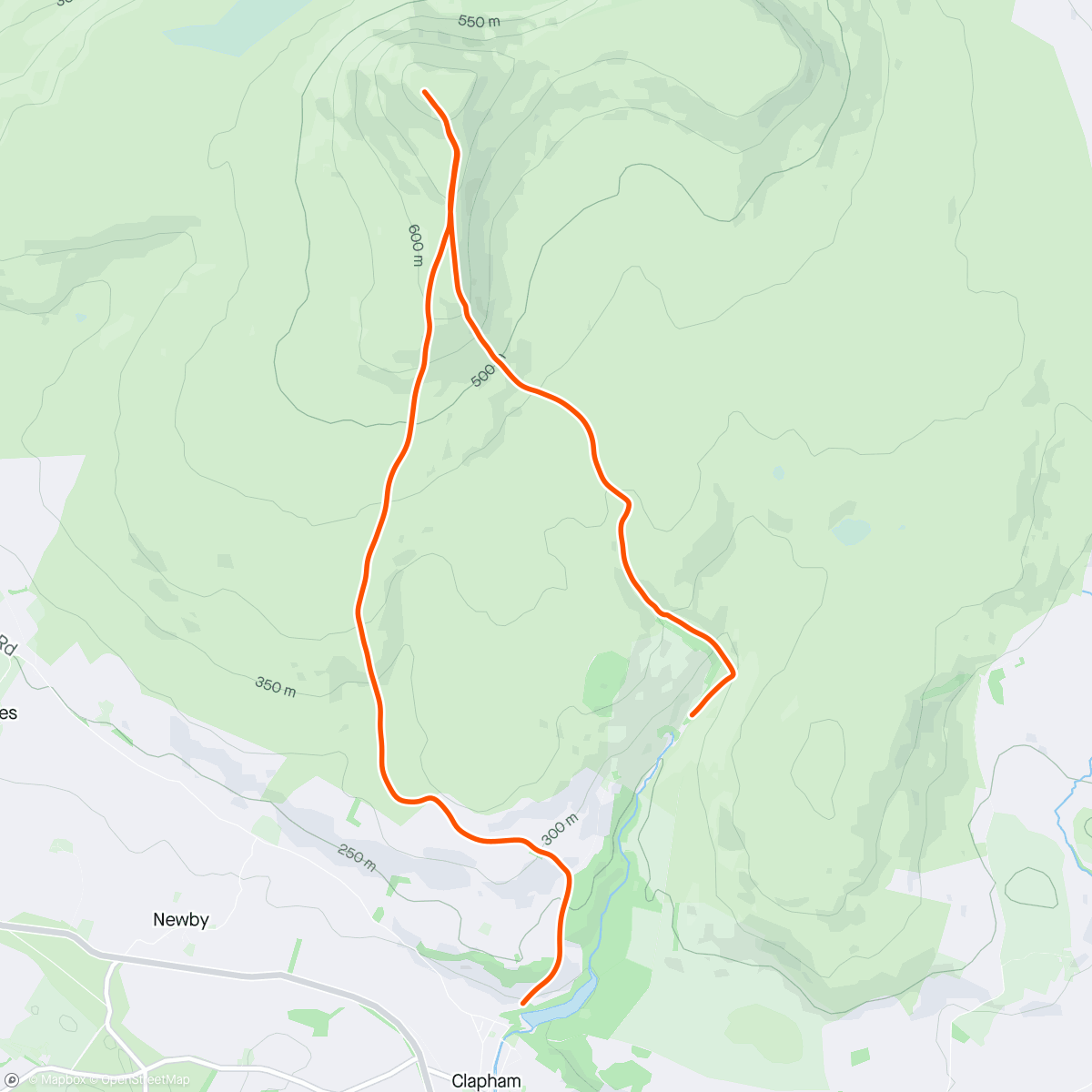 Map of the activity, Just the one peak today.