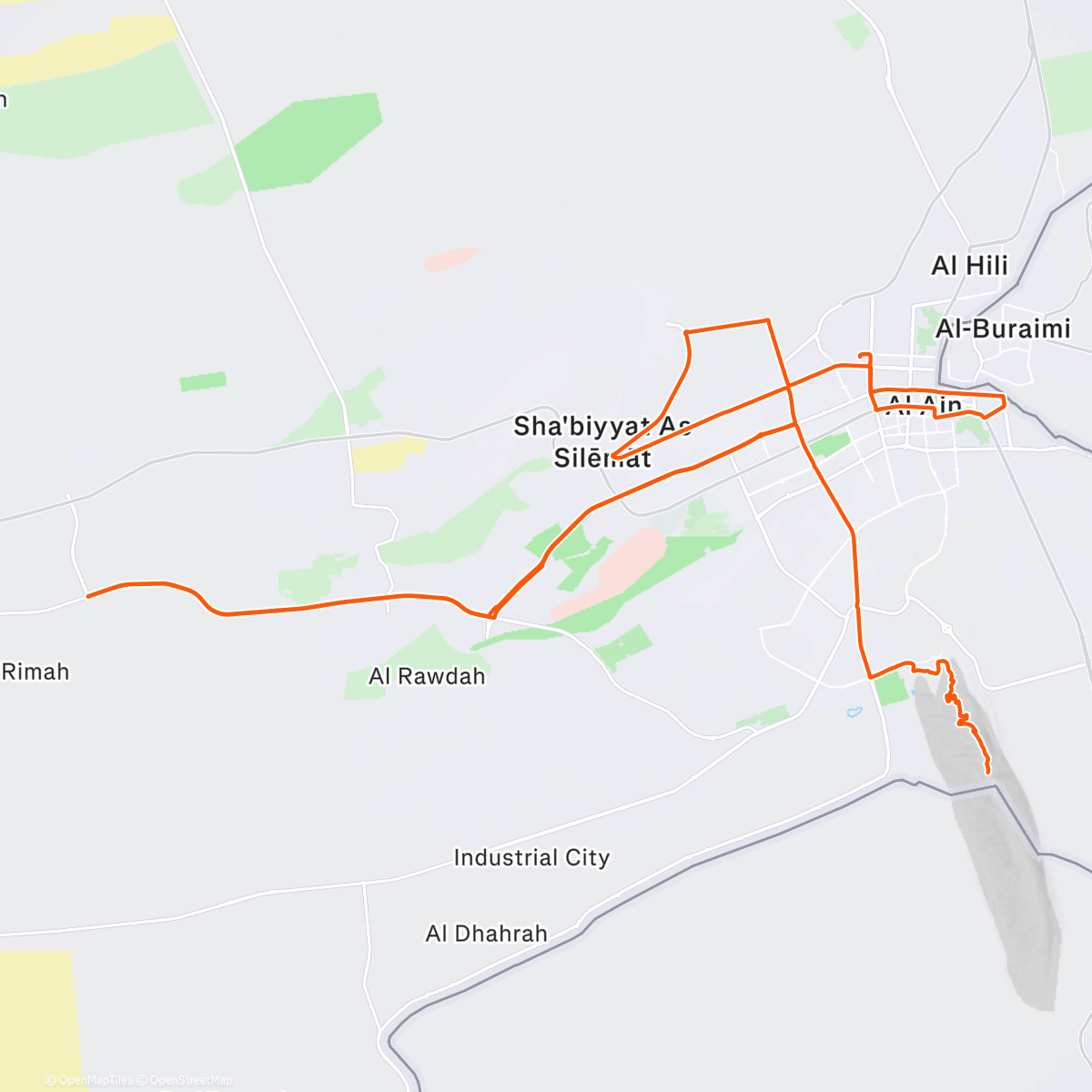 Map of the activity, Sortie vélo le midi