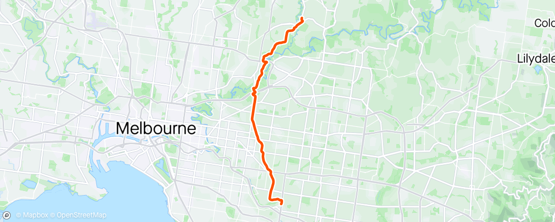 Map of the activity, First full ride to work in 6 months!