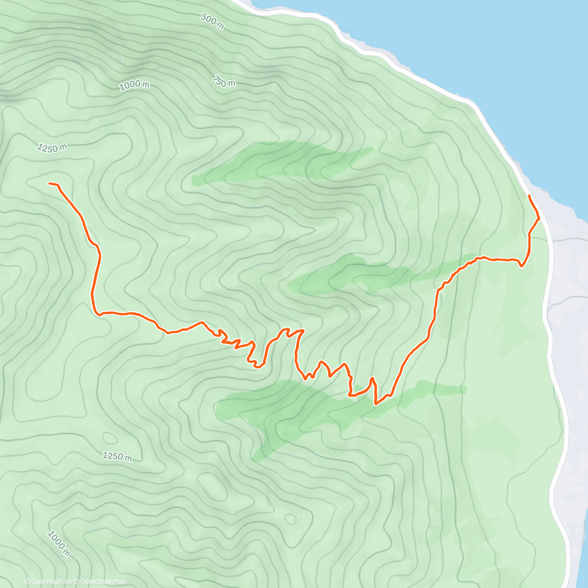 Карта физической активности (Neuseeland - Lake Hāwea - Isthmus Peak)