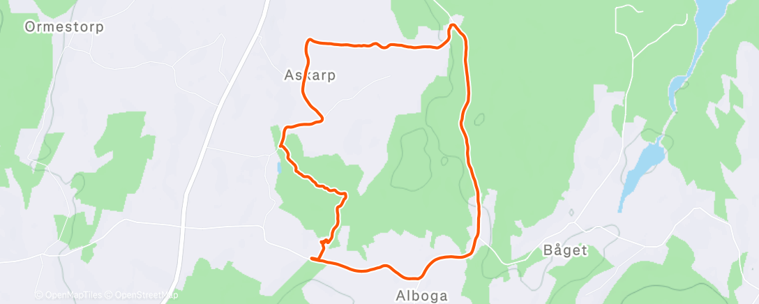 Mappa dell'attività Afternoon Walk