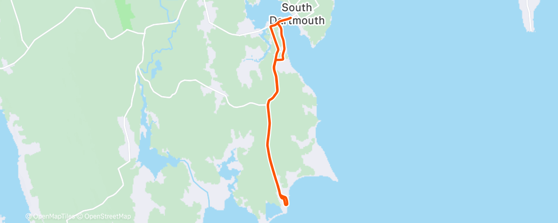 Map of the activity, Morning Run