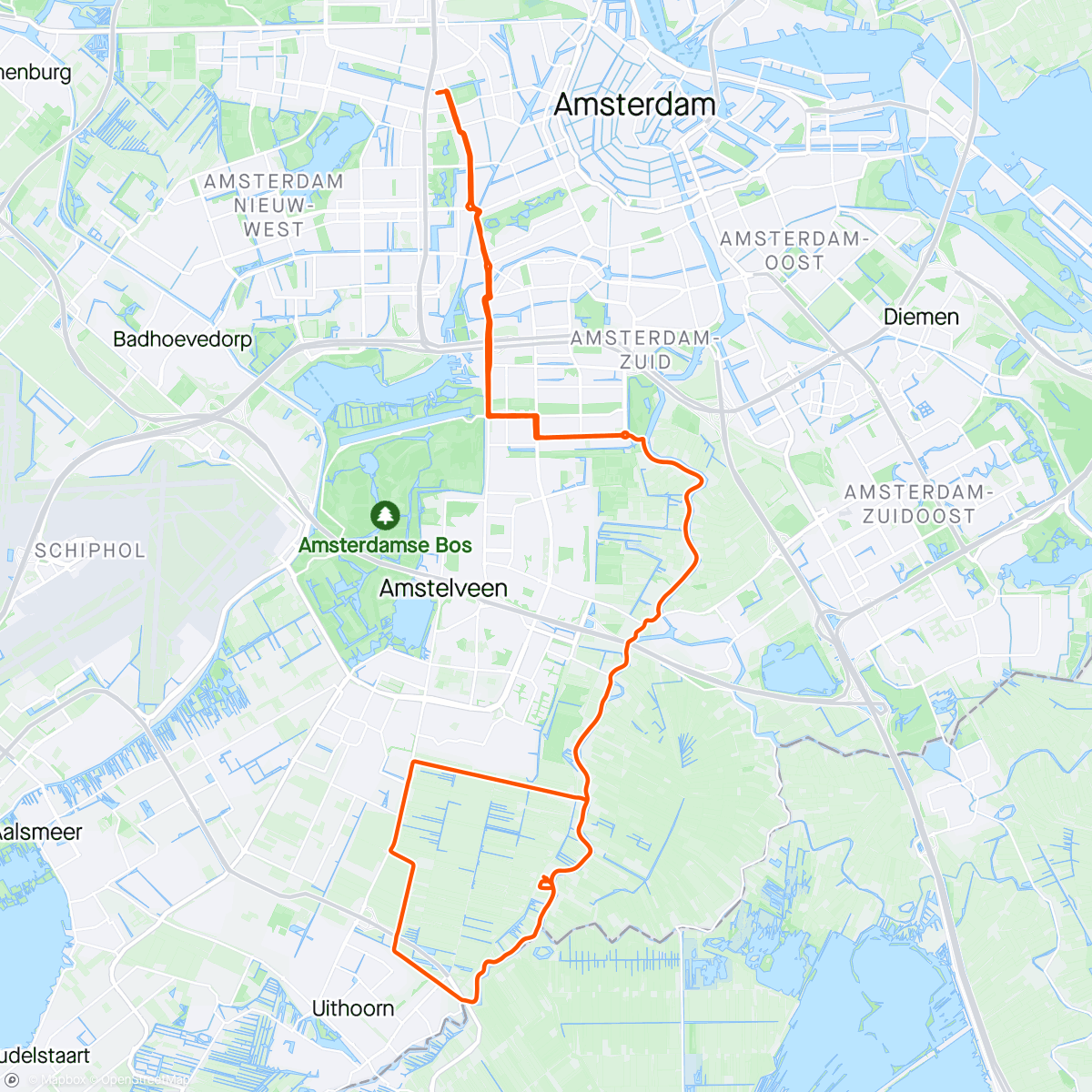 Карта физической активности (Nes aan de Amstel 🥈)