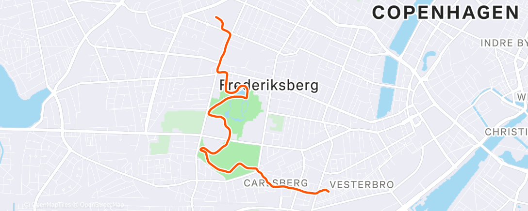 Map of the activity, Morning Run