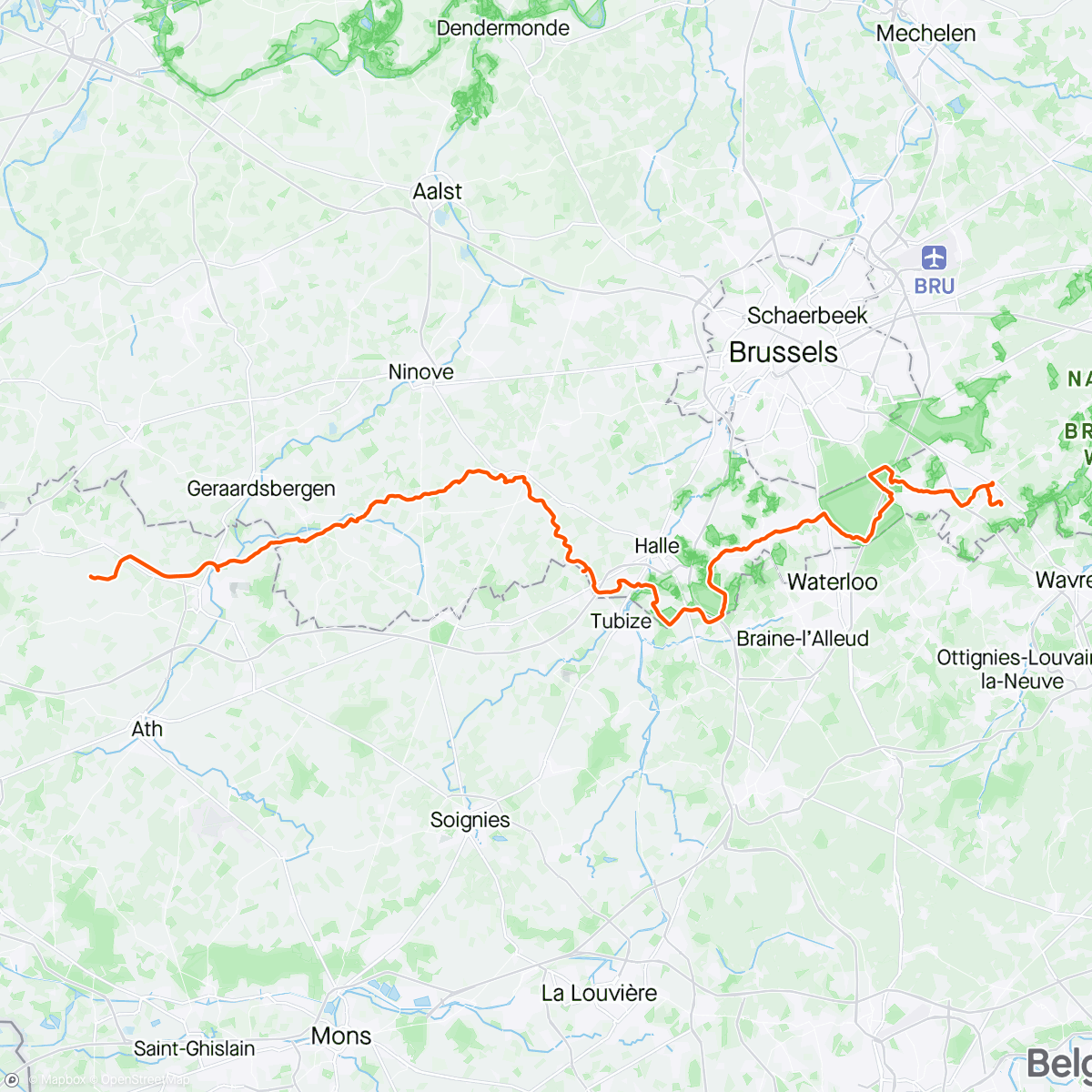 Map of the activity, N8RIDdERS Bikepacking 24/02