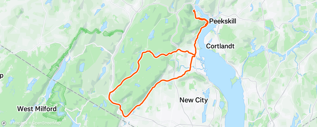 Map of the activity, My “Level Up” Birthday Ride