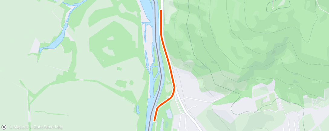 Map of the activity, Morning Run