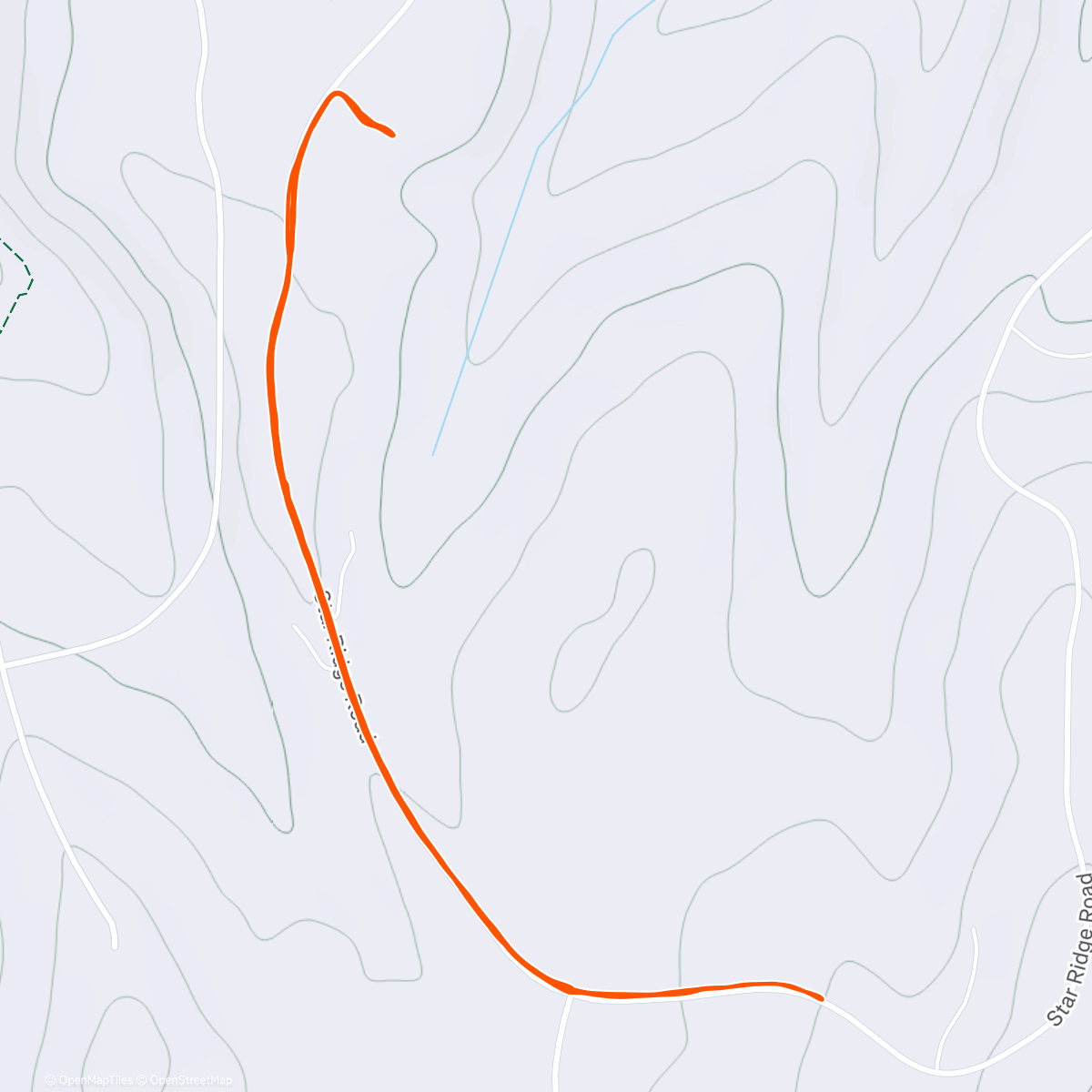 Map of the activity, Morning Run