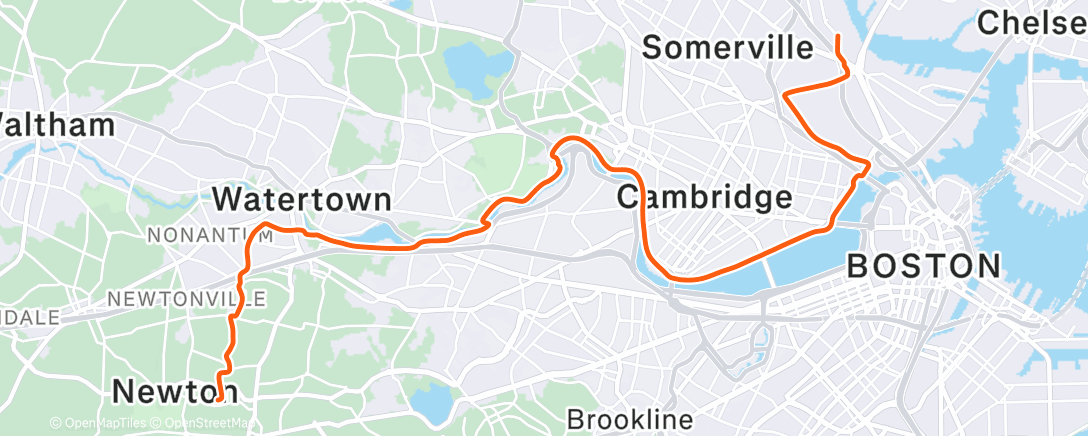 Map of the activity, Morning Ride