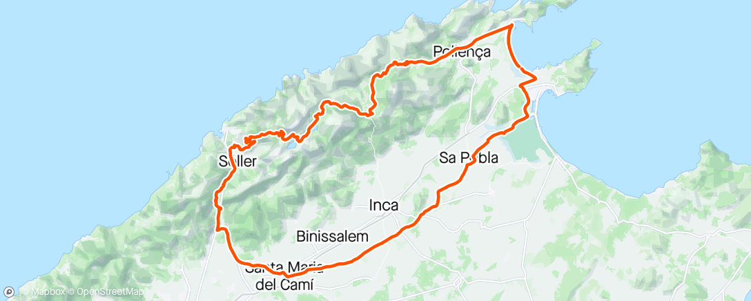 Map of the activity, The most epic and highest mountain climb to Tunel Puig major, Mallorca Spain 🇪🇸 🚴