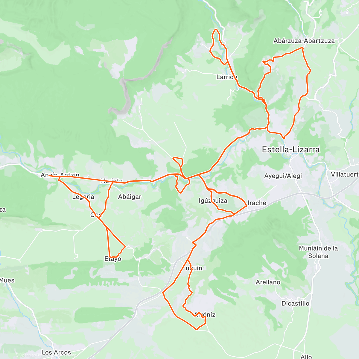 Map of the activity, Morning Ride