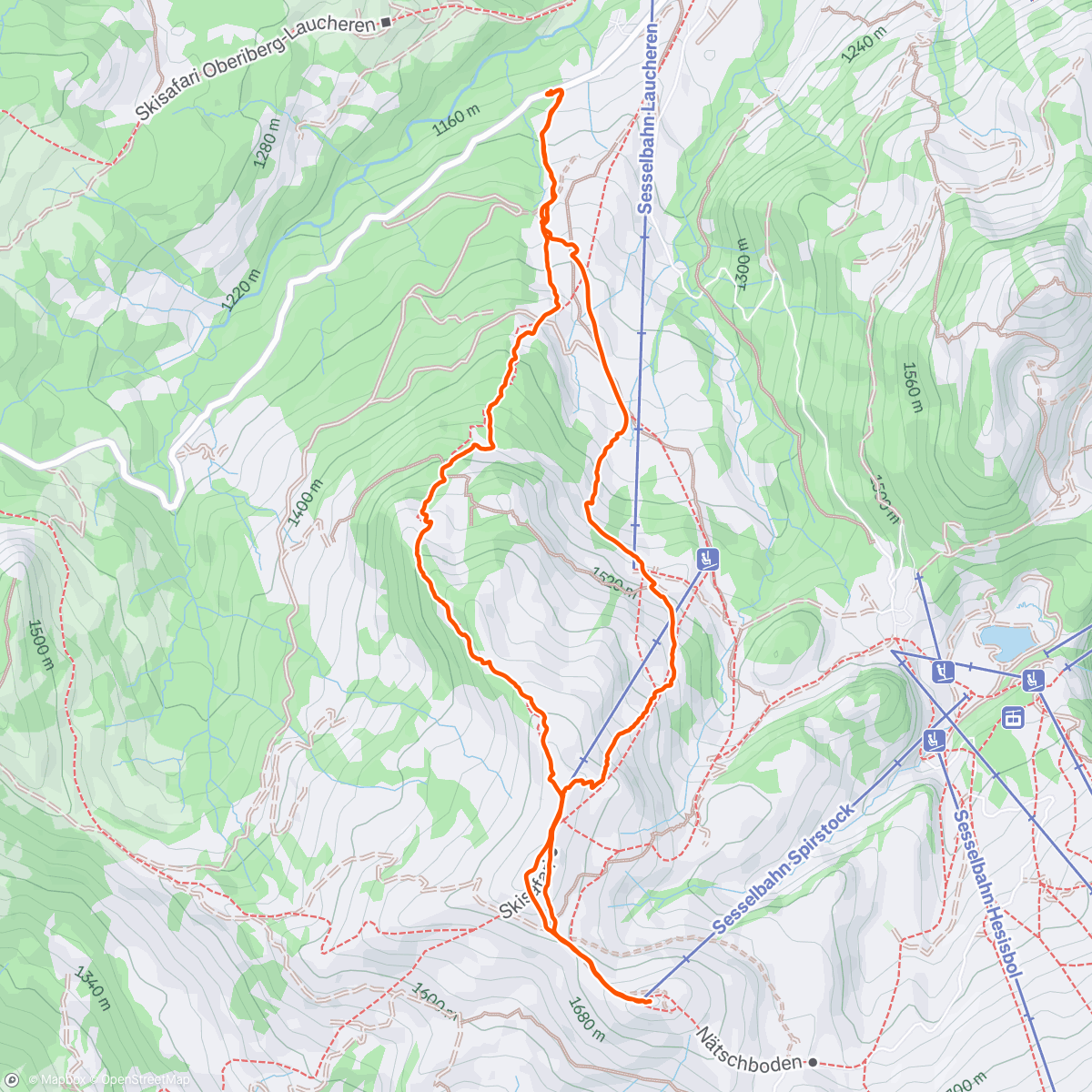 Map of the activity, Spirstock