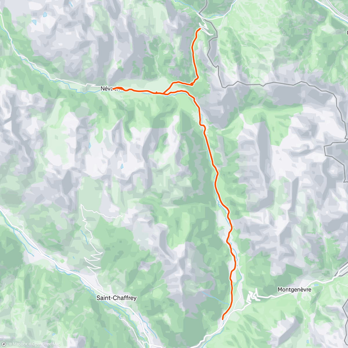 Map of the activity, Reconquête de mes quadris ce matin après deux jours de rando trail éprouvantes pour les muscles