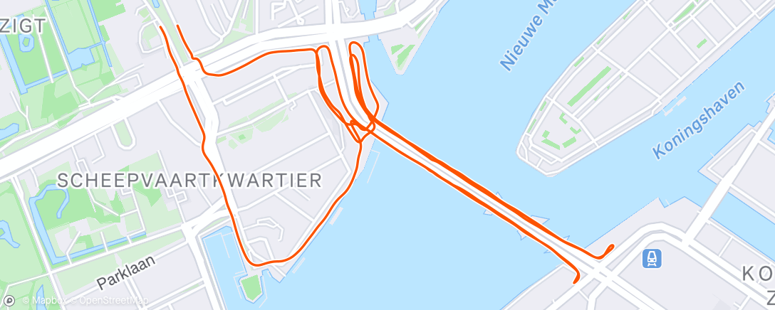 Map of the activity, Ochtendloop