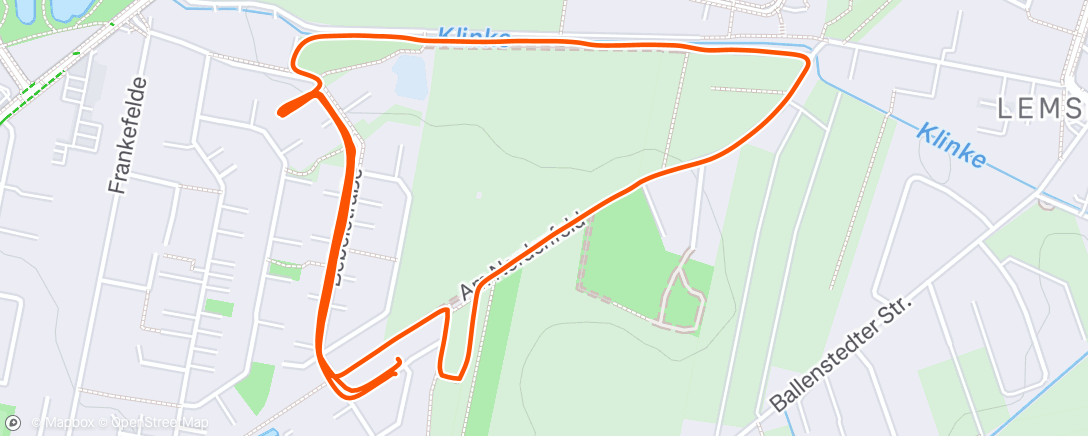 Map of the activity, Morning Walk