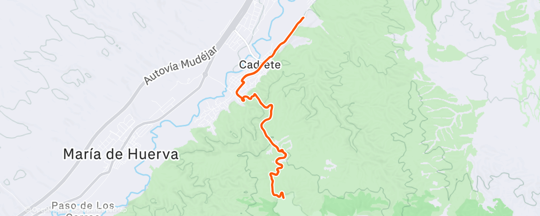 Map of the activity, Unas planas y media con frio